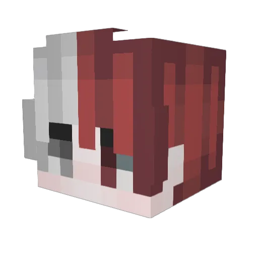 Pitty_S Minecraft avatar head, 3D render