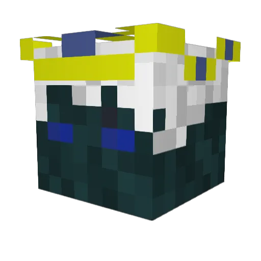 Pitvirus Minecraft avatar head, 3D render