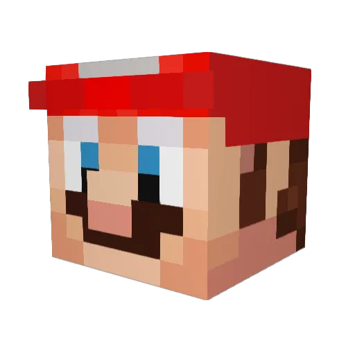 Pitxurrin Minecraft avatar head, 3D render