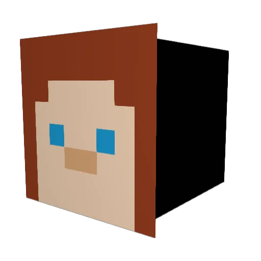 PiusChimaera Minecraft avatar head, 3D render