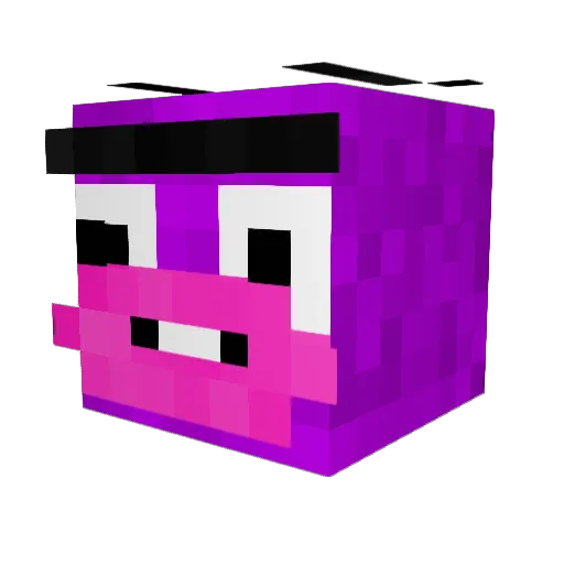 Piuuk Minecraft avatar head, 3D render
