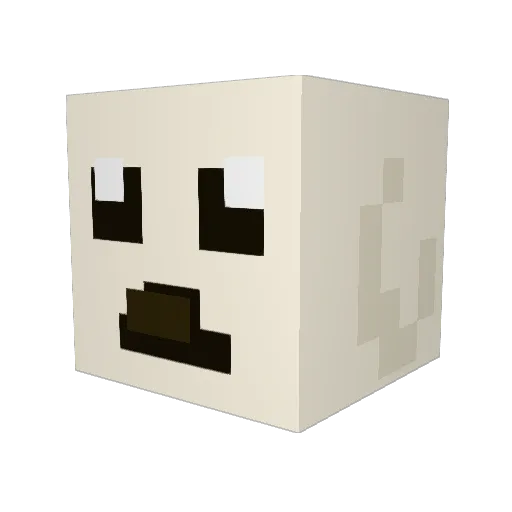Piveroni Minecraft avatar head, 3D render
