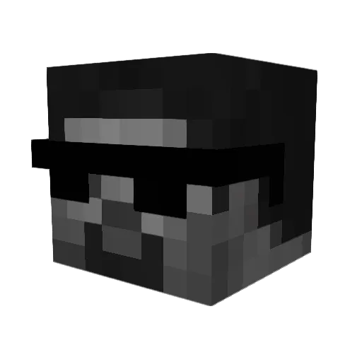 Pivixel Minecraft avatar head, 3D render
