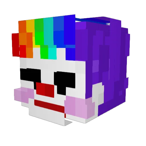 PivoBuba Minecraft avatar head, 3D render