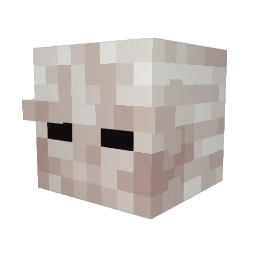 Pivo_ss Minecraft avatar head, 3D render