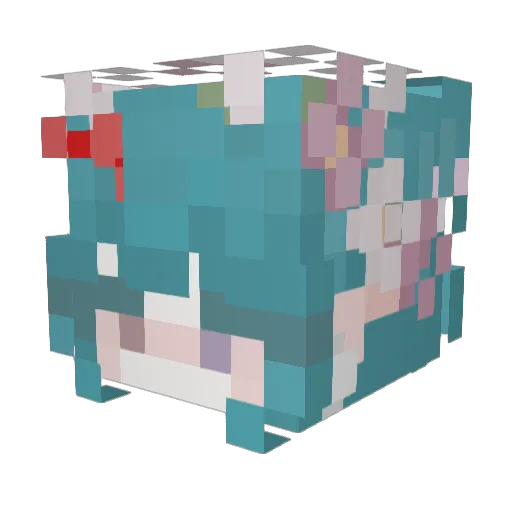 Pivuk Minecraft avatar head, 3D render