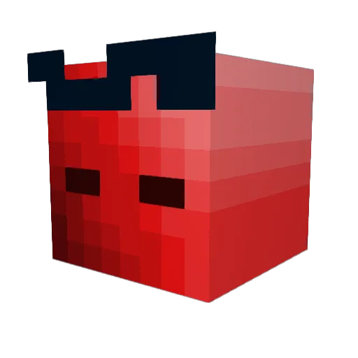 Piwear Minecraft avatar head, 3D render