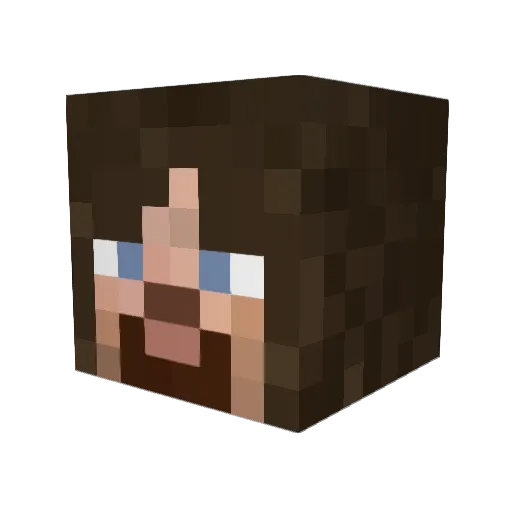 Pix3 Minecraft avatar head, 3D render