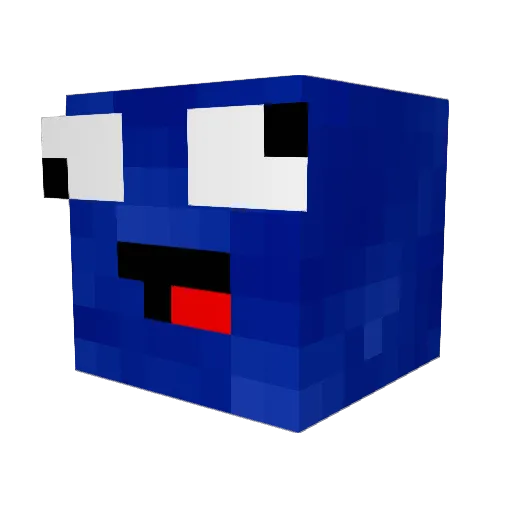 Pix3lK3ks Minecraft avatar head, 3D render
