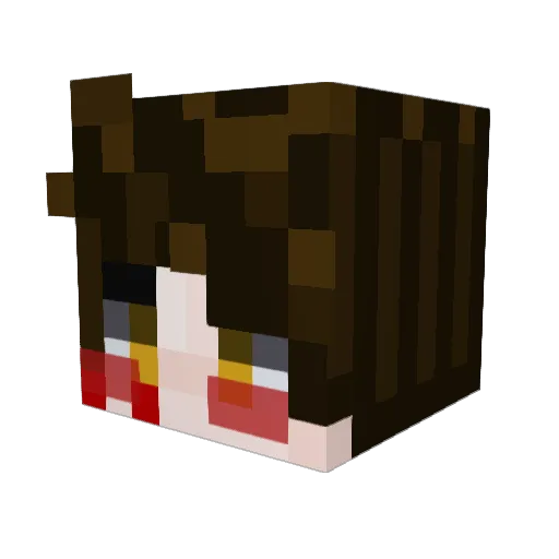 PixStormYT Minecraft avatar head, 3D render