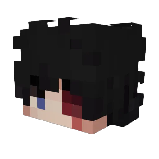 PixT Minecraft avatar head, 3D render