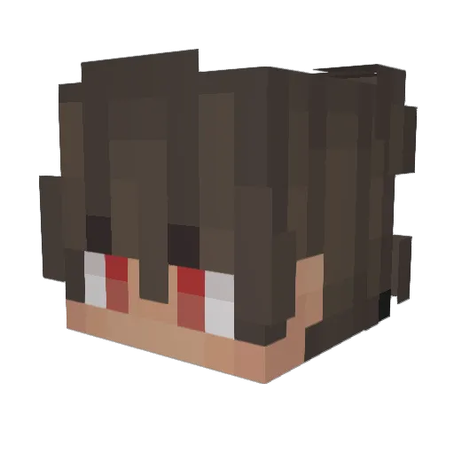 Pix_8 Minecraft avatar head, 3D render