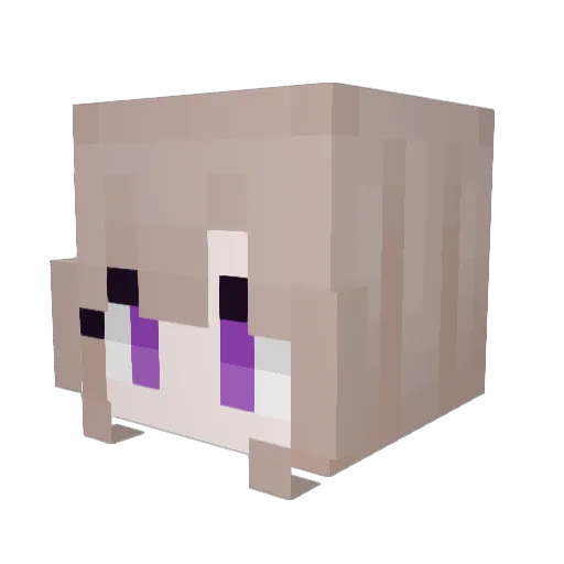PixarMomz Minecraft avatar head, 3D render