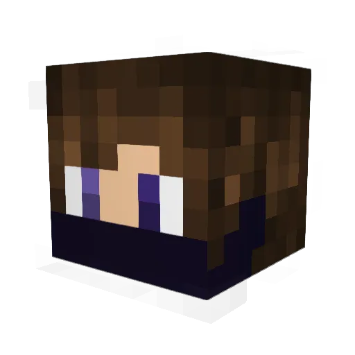 Pixardo Minecraft avatar head, 3D render