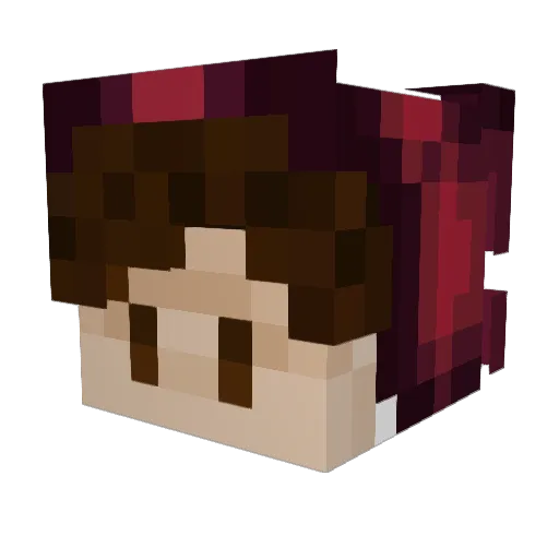 Pixel181 Minecraft avatar head, 3D render