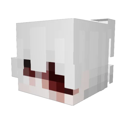 Pixel32error Minecraft avatar head, 3D render