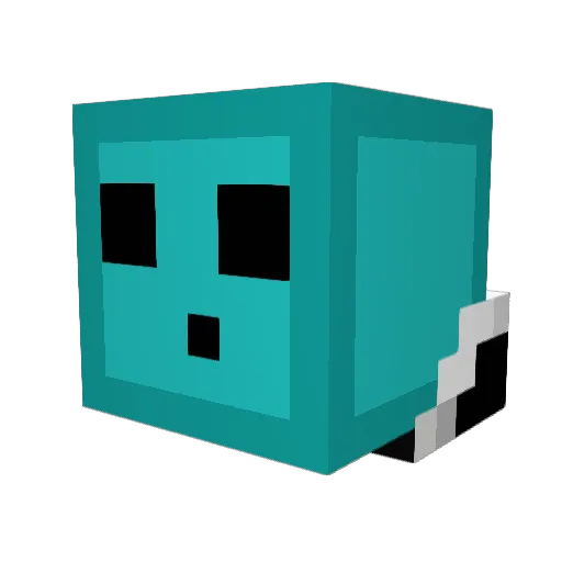 Pixel437 Minecraft avatar head, 3D render