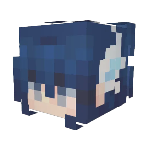 Pixel9192 Minecraft avatar head, 3D render