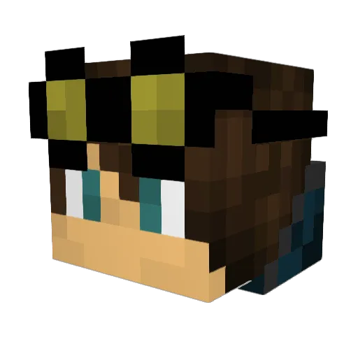 PixelAxis469175 Minecraft avatar head, 3D render