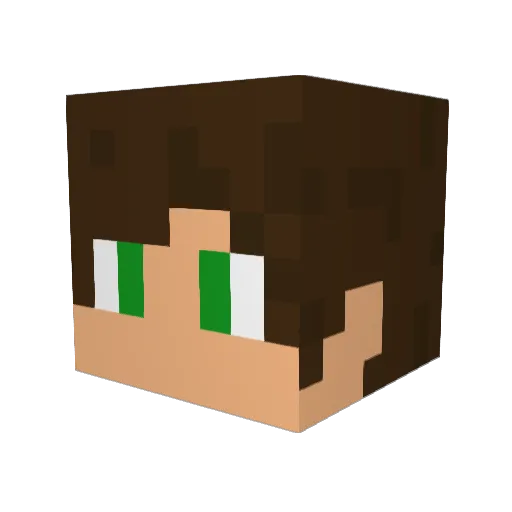 PixelCTS Minecraft avatar head, 3D render