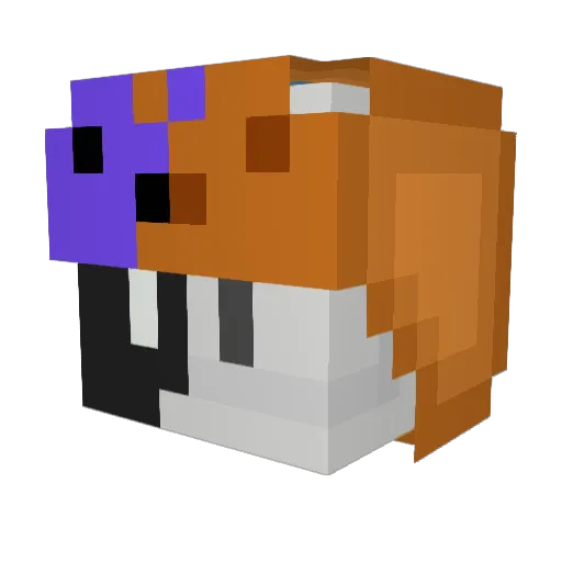 PixelCube04 Minecraft avatar head, 3D render