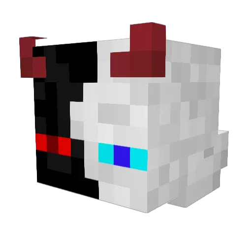PixelDiabolis Minecraft avatar head, 3D render