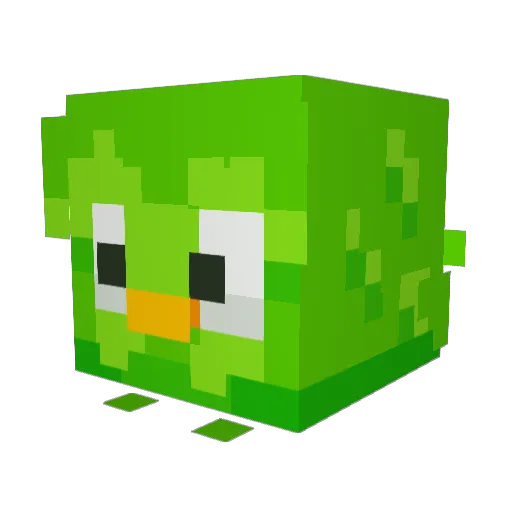 PixelForge_11 Minecraft avatar head, 3D render