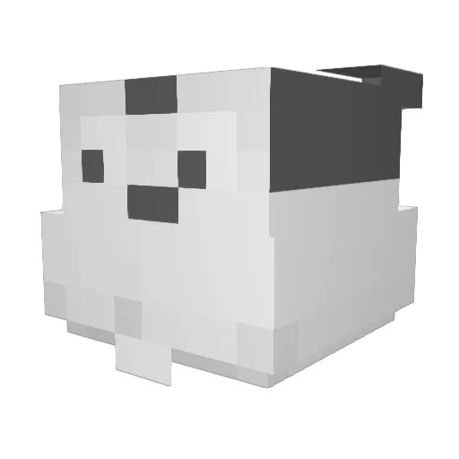 PixelFreezeFan07 Minecraft avatar head, 3D render