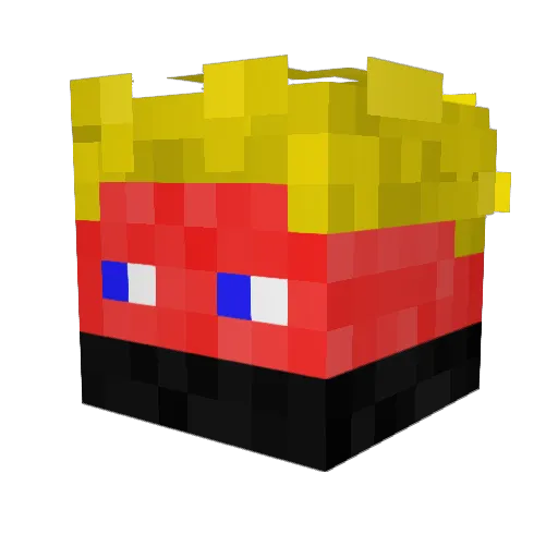 PixelGamerGHG Minecraft avatar head, 3D render