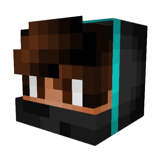 PixelGaming7 Minecraft avatar head, 3D render