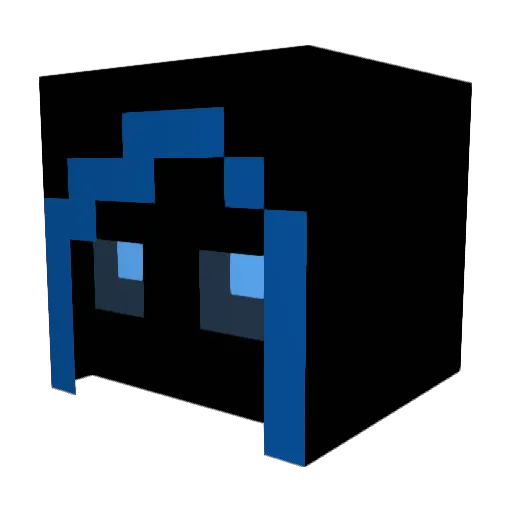 PixelGio8 Minecraft avatar head, 3D render