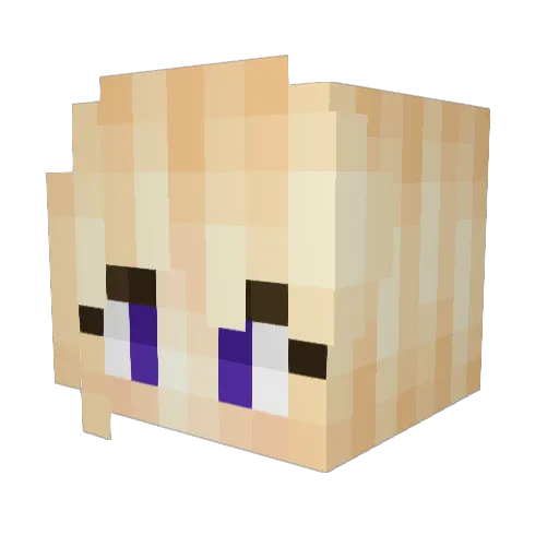 PixelGreen Minecraft avatar head, 3D render