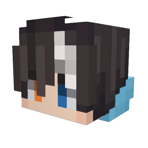 PixelHanter Minecraft avatar head, 3D render