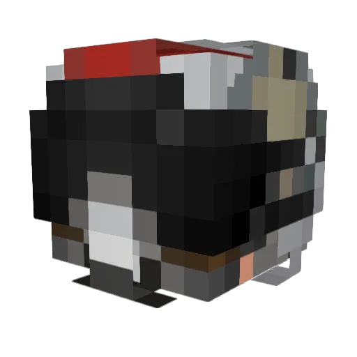 PixelHunter_ Minecraft avatar head, 3D render