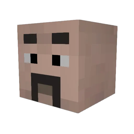 PixelJimi Minecraft avatar head, 3D render
