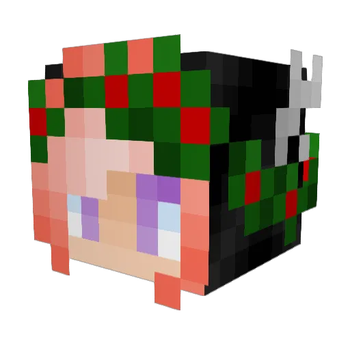PixelKit Minecraft avatar head, 3D render