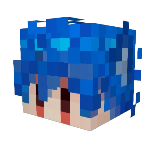 PixelParpickle Minecraft avatar head, 3D render