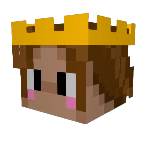 PixelTree13 Minecraft avatar head, 3D render