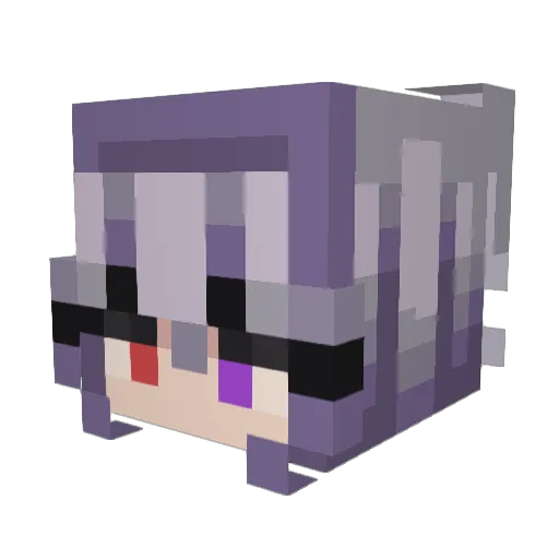 PixelVixel Minecraft avatar head, 3D render