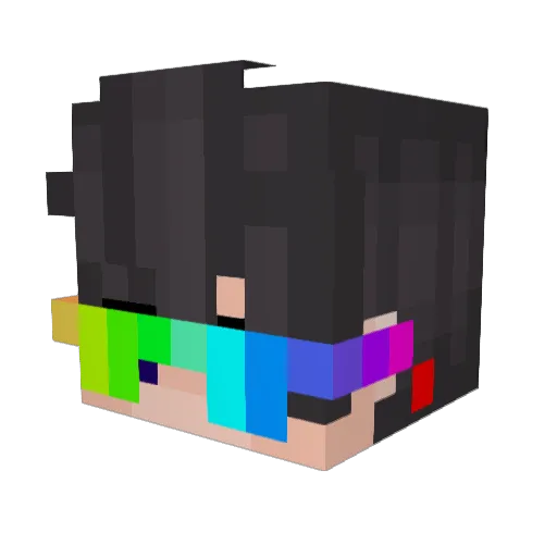 PixelZ8 Minecraft avatar head, 3D render