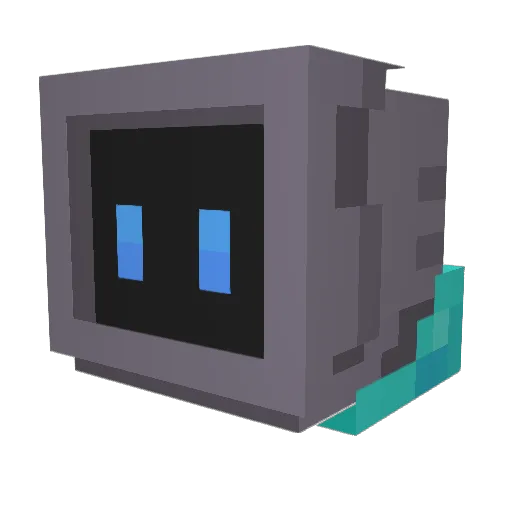 PixelZeraora Minecraft avatar head, 3D render