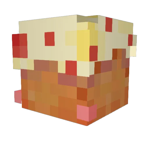 Pixel_Cheesecake Minecraft avatar head, 3D render