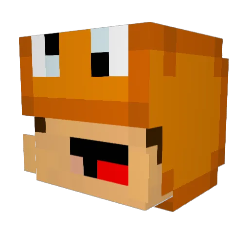 Pixel_Chesse Minecraft avatar head, 3D render
