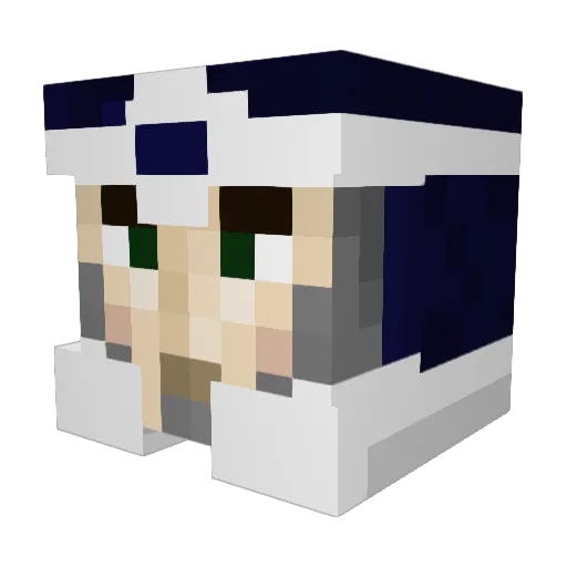 Pixel_Cow84 Minecraft avatar head, 3D render