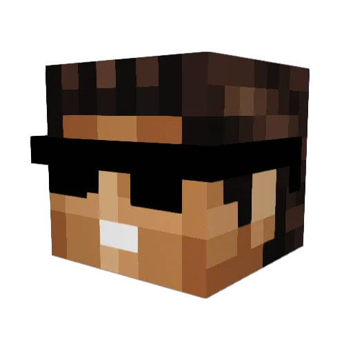 Pixel_Craft42 Minecraft avatar head, 3D render