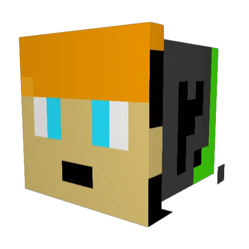 Pixel_Gamer_101 Minecraft avatar head, 3D render