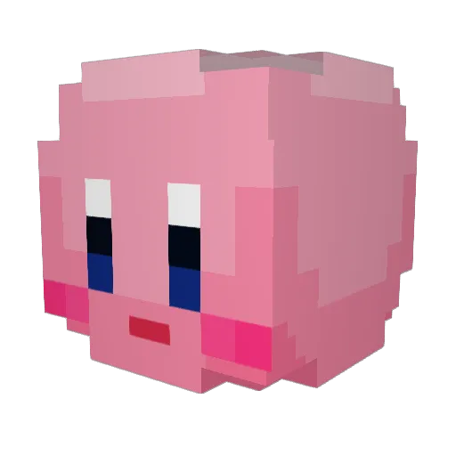 Pixel_Nation Minecraft avatar head, 3D render