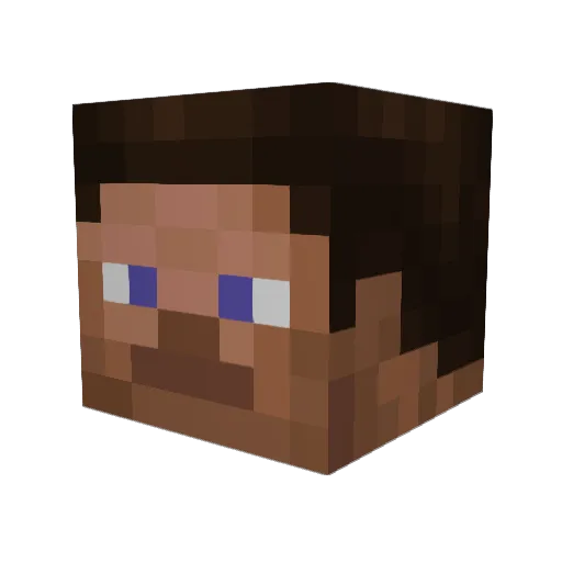 Pixel_Pivot Minecraft avatar head, 3D render