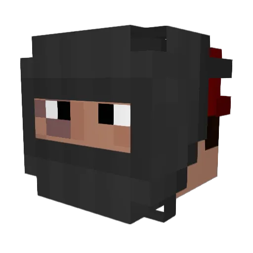 PixelatedEch0 Minecraft avatar head, 3D render