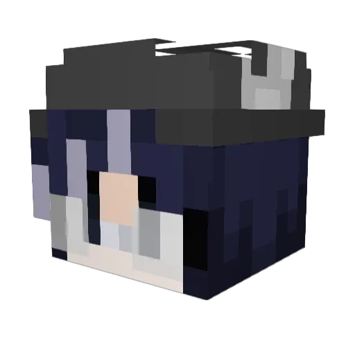 PixelatedPizza69 Minecraft avatar head, 3D render